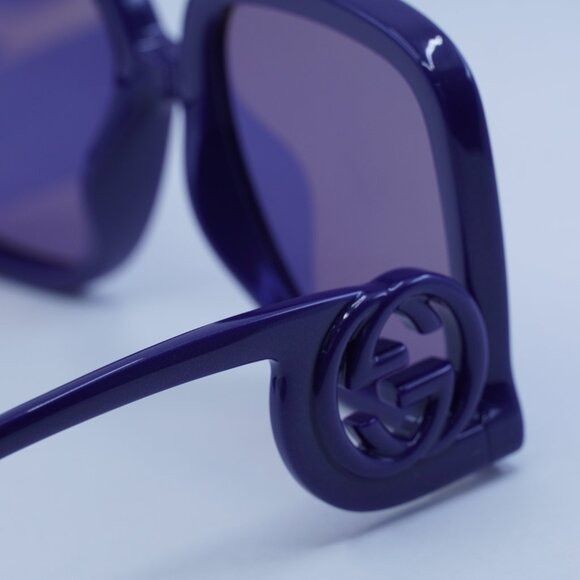 Gucci 🕶️ New Gucci GG1326S 006 Sunglasses - Violet Frame Size ONE SIZE - 5 Thumbnail