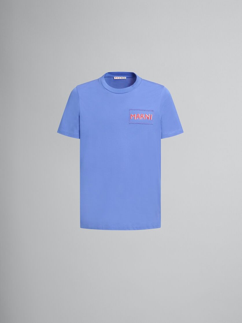 Marni o1f1d3z0326 Crew Neck T-Shirt in Blue Size US L / EU 52-54 / 3 - 1 Thumbnail