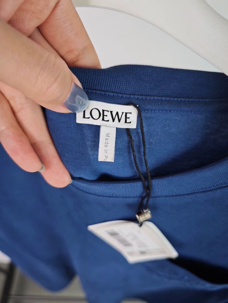 Loewe LOEWE SS25 Pure color Logo embroidered round neck short sl Size US S / EU 44-46 / 1 - 3 Thumbnail