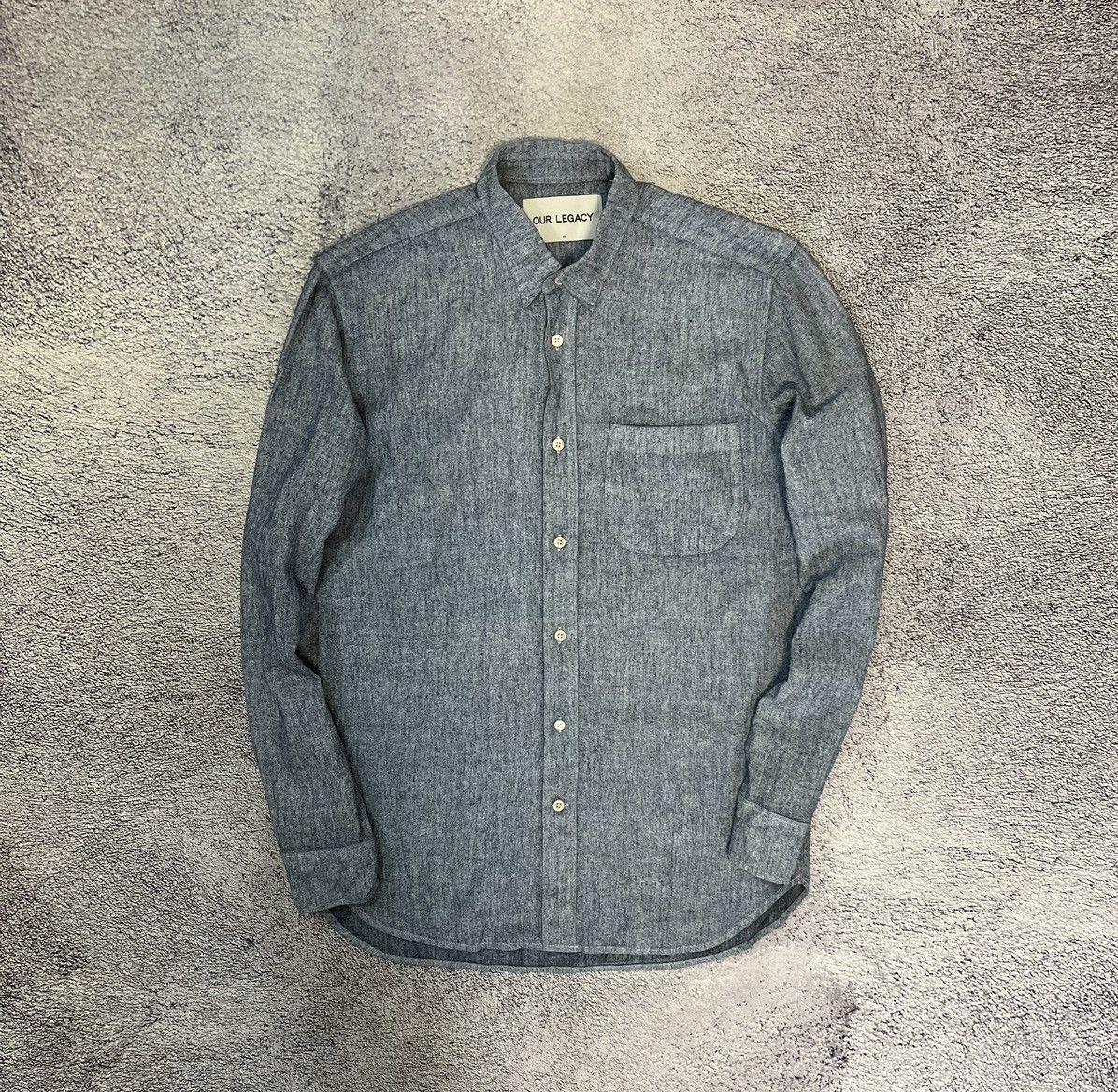 Our Legacy Our Legacy Men’s Shirt Button-Down Long Sleeve Hemp Organic Size US S / EU 44-46 / 1 - 2 Thumbnail