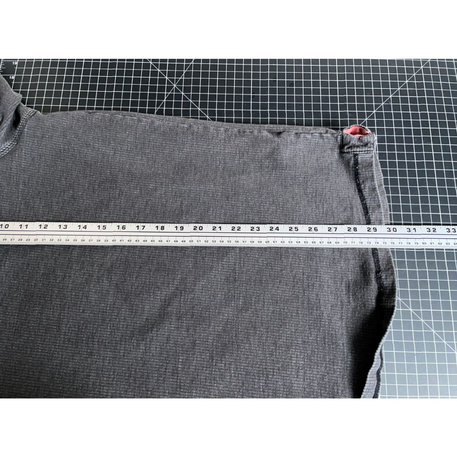 Carbon2Cobalt Carbon 2 Cobalt 1/4 Zip Sweater Men's XL Tall Dark Gray Garment Dyed Waffle Knit Size US XL / EU 56 / 4 - 6 Thumbnail