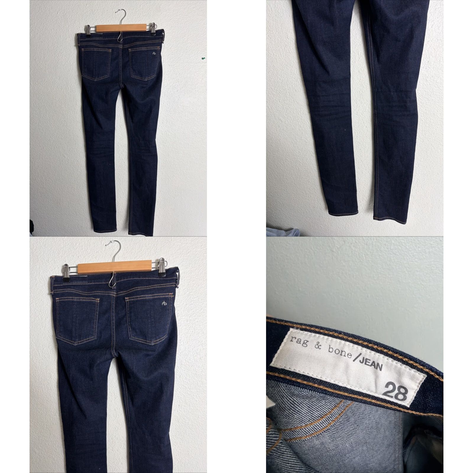 Rag & Bone rag & bone Jeans Skinny Kensington Mid Rise Women Blue 30x31 Wool? Size 28" / US 6 / IT 42 - 8 Thumbnail