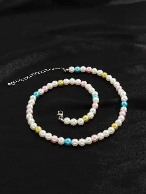 Hypebeast Retro Punk Necklace Pearl Choker Size ONE SIZE - 3 Thumbnail