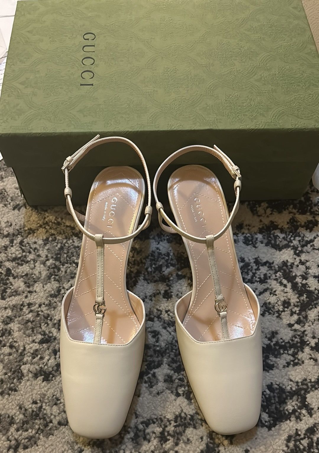 Gucci Gucci Petite GG Slingback Pump size 38.5 Size US 8.5 / IT 38.5 - 5 Thumbnail