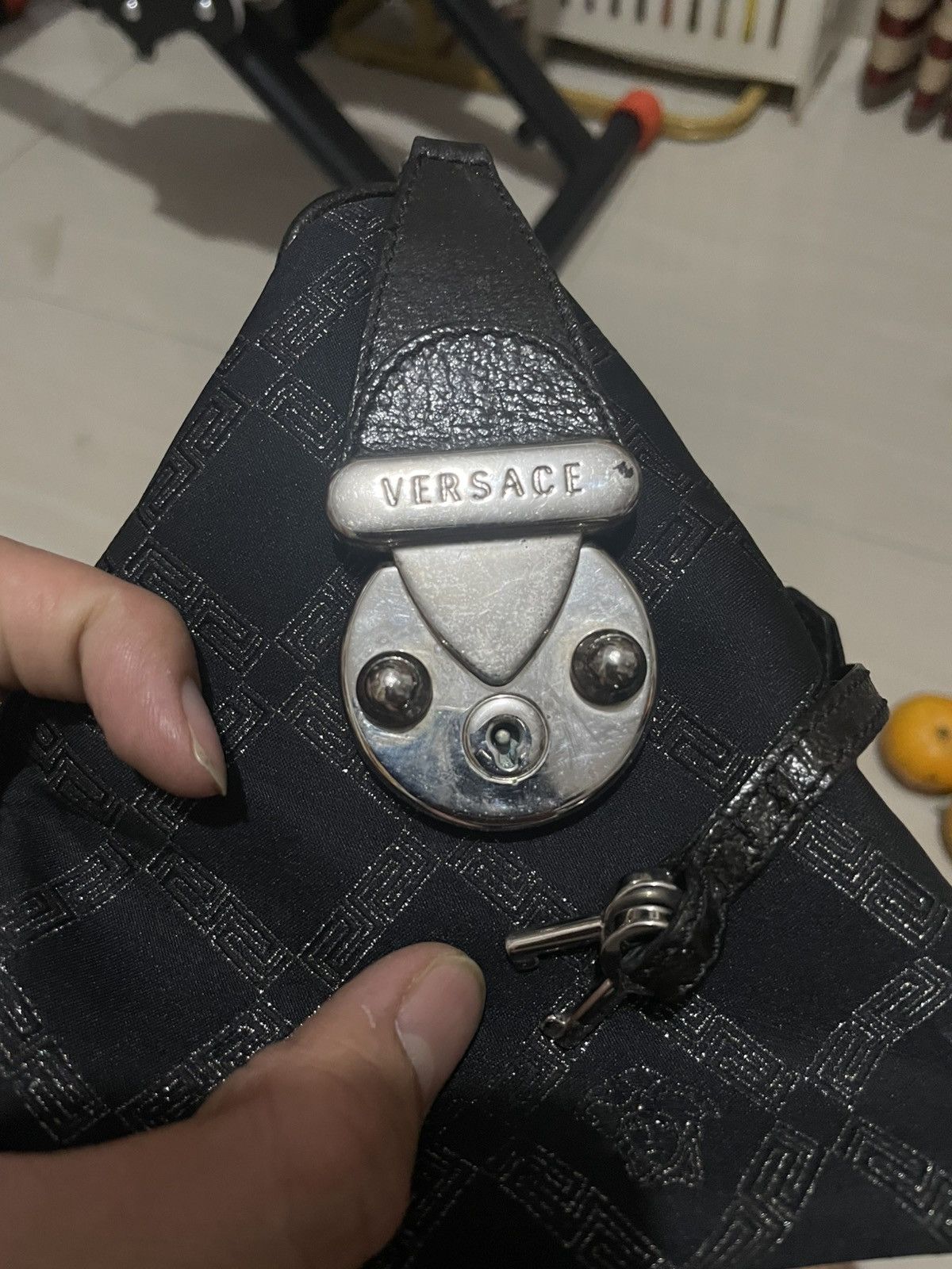 Versace VERSACE black in leather handbag Size ONE SIZE - 5 Thumbnail