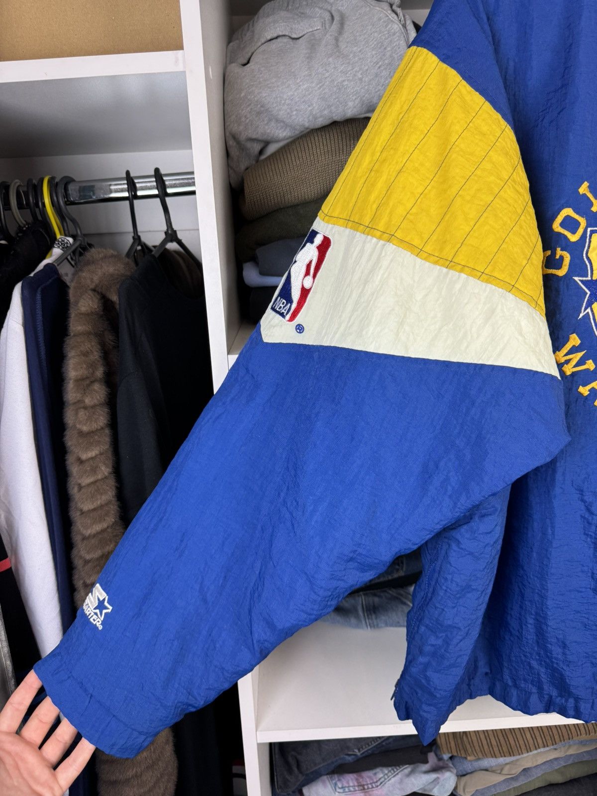 Starter Vintage Golden State Warriors Starter Pullover Anorak Jacket Size US L / EU 52-54 / 3 - 16 Thumbnail