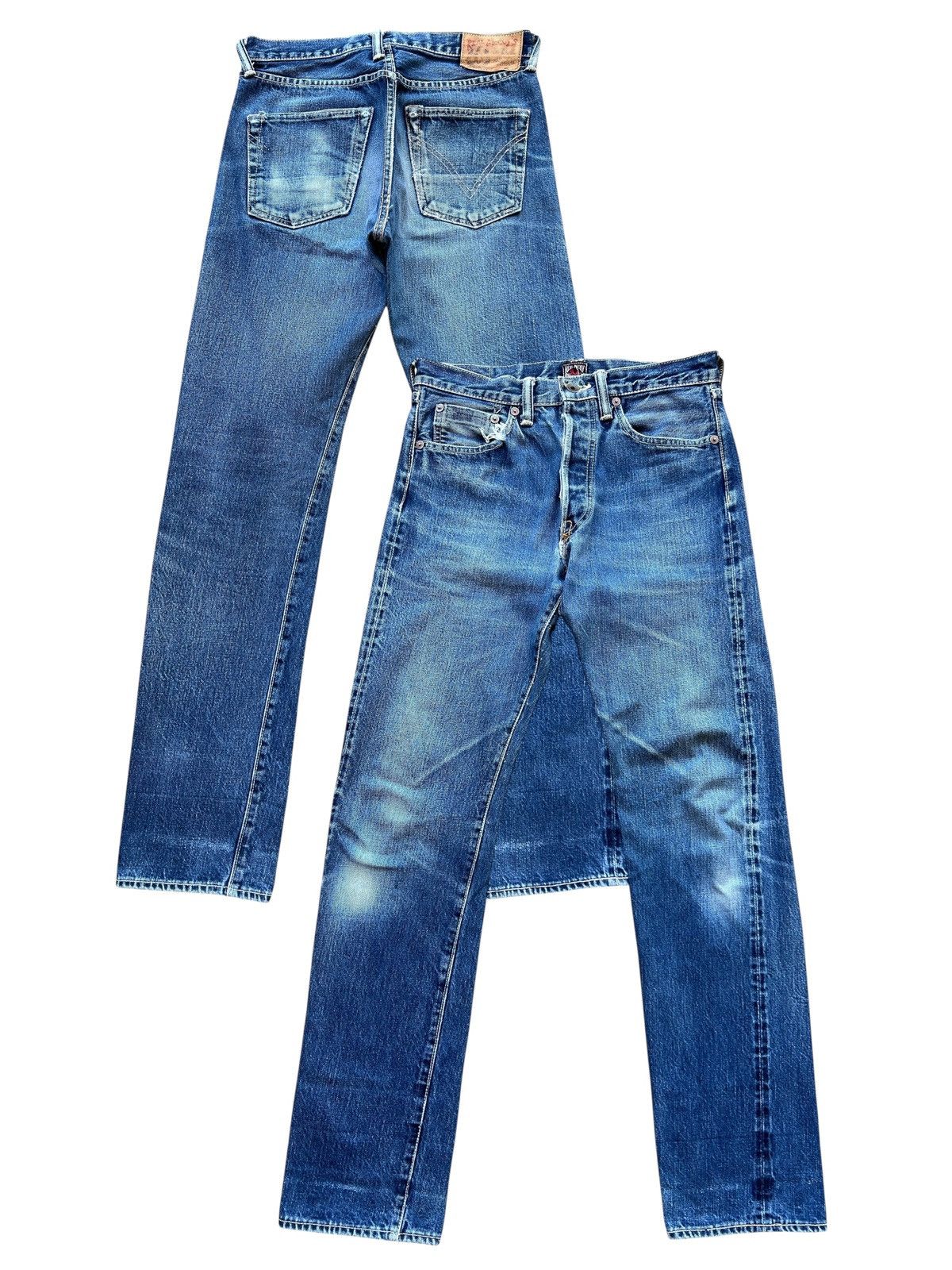 The Real McCoy's Vintage Real Mccoy Japan Selvedge Faded Denim Jeans 30x32 Size US 30 / EU 46 - 1 Thumbnail