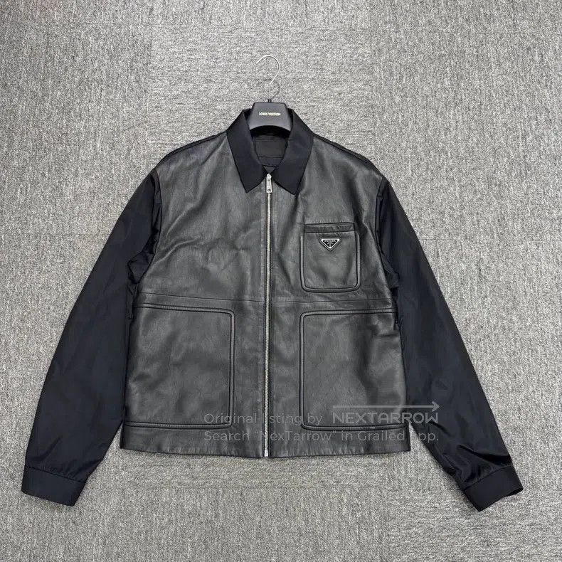 Prada Prada Sheepskin stitched nylon jacket Size US L / EU 52-54 / 3 - 1 Thumbnail