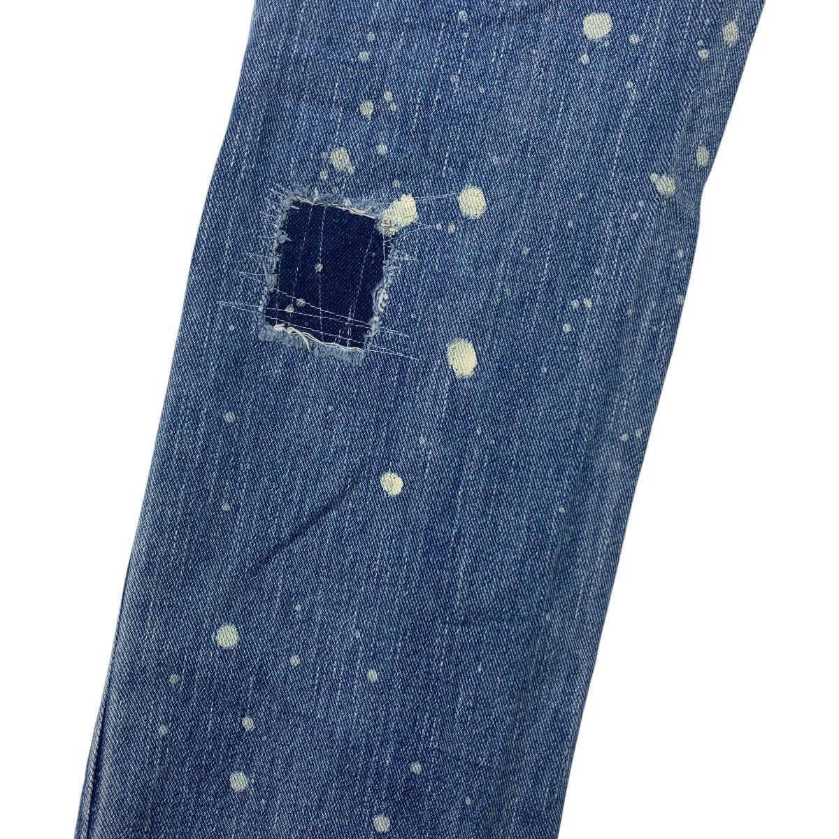 Japanese Brand JTU japanesebrand painter patcher blue jeans Size 29" - 19 Thumbnail