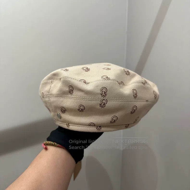 Hermes Hermes size 59 Full-print patterned beret Size ONE SIZE - 1 Thumbnail