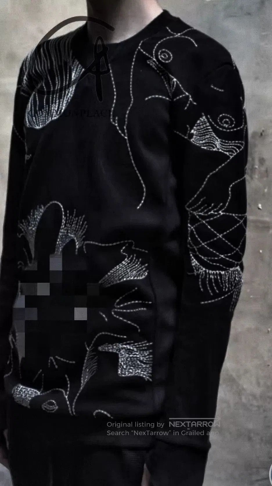 Boris Bidjan Saberi Boris Bidjan Saberi Art Embroidery Tee. Size US M / EU 48-50 / 2 - 9 Thumbnail