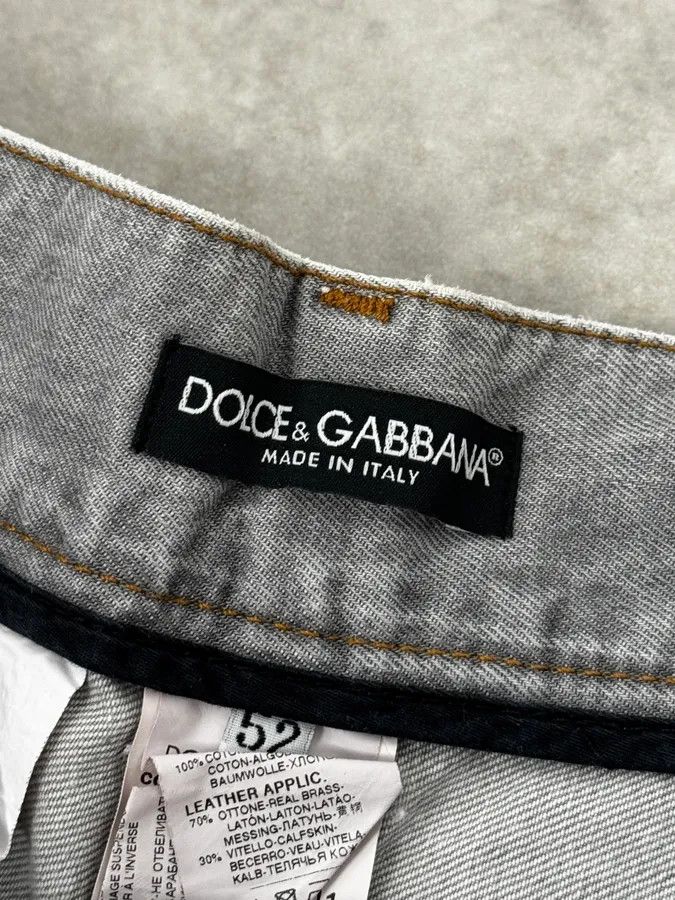 Dolce & Gabbana AW2010 Dolce & Gabbana Distressed Grey Denim Jeans Size 28" / US 6 / IT 42 - 12 Thumbnail