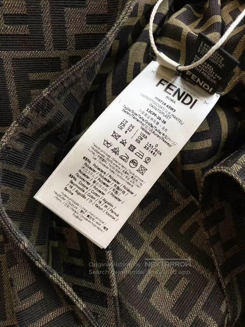 Fendi Fendi Monogram Printed Belted Trench Coat Size XXS / US 00 / IT 34 - 5 Thumbnail