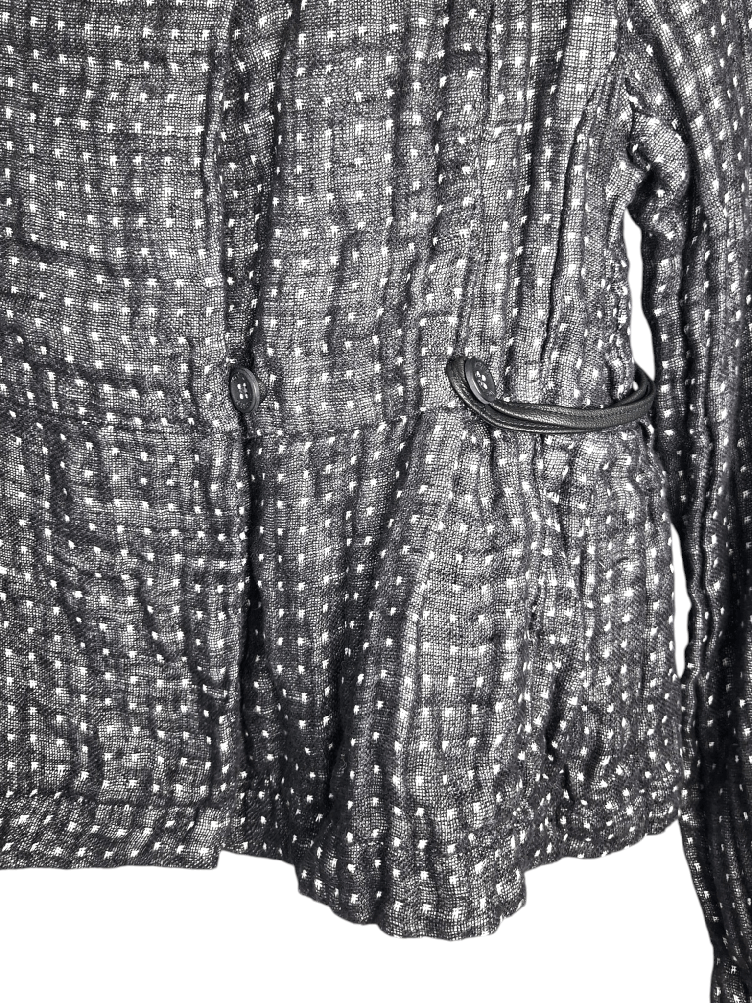 hannes roether Hannes Roether Textured Linen Blend Jacket Blazer Small Size S / US 4 / IT 40 - 3 Thumbnail