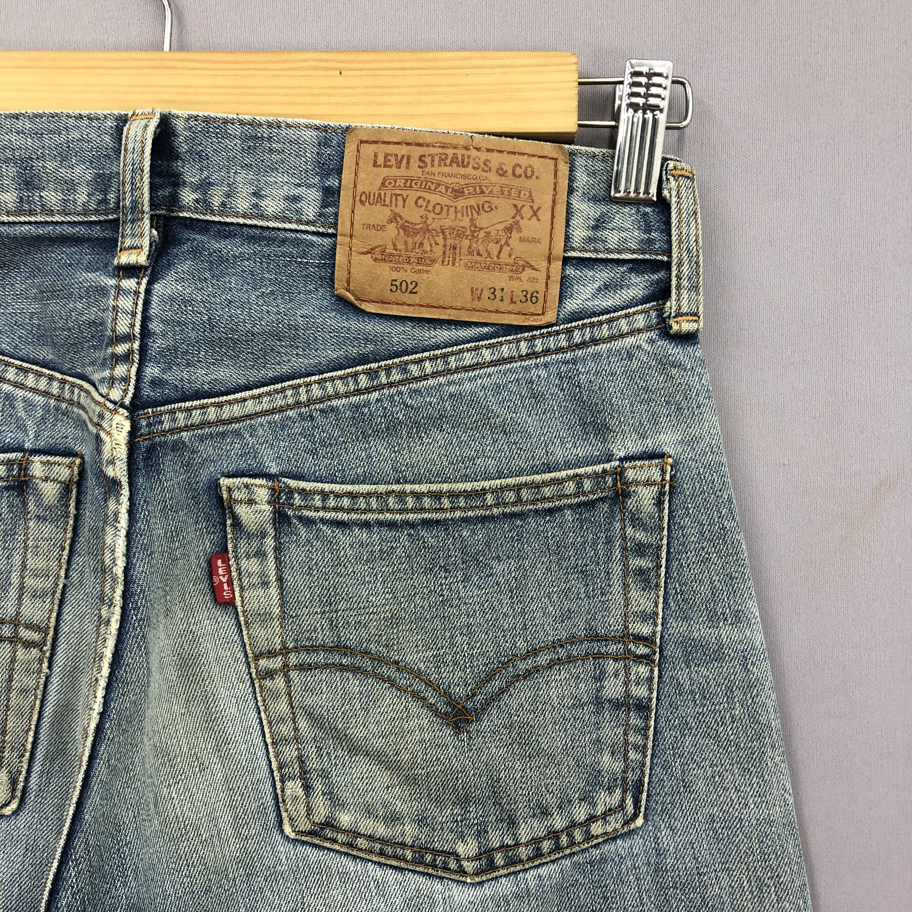 Levi's Vintage Levi's 502 Selvedge Jeans Light Wash Denim GF30248 Size 28" / US 6 / IT 42 - 5 Thumbnail