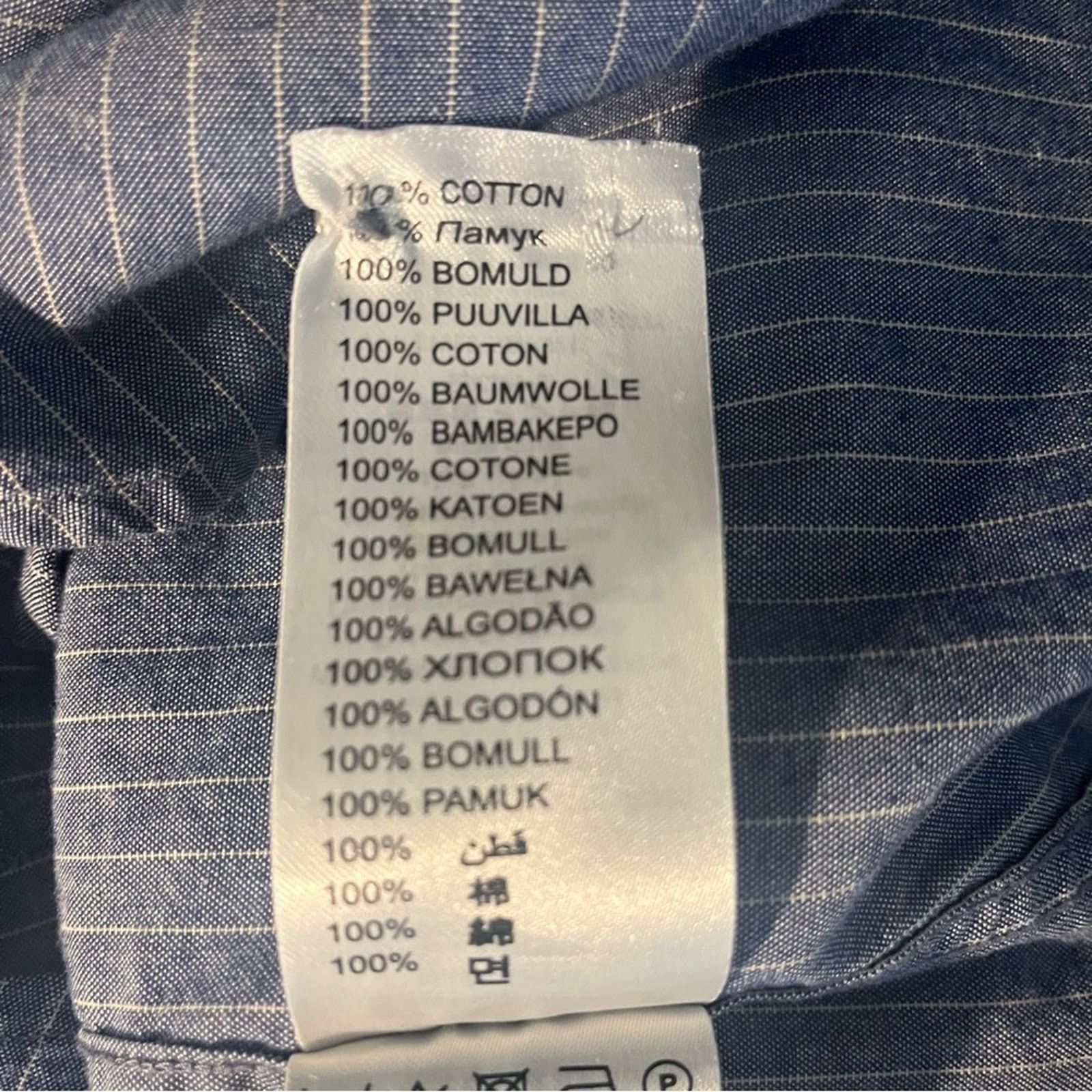 Ben Sherman Ben Sherman men's size small blue white pin stripped Size US S / EU 44-46 / 1 - 3 Thumbnail