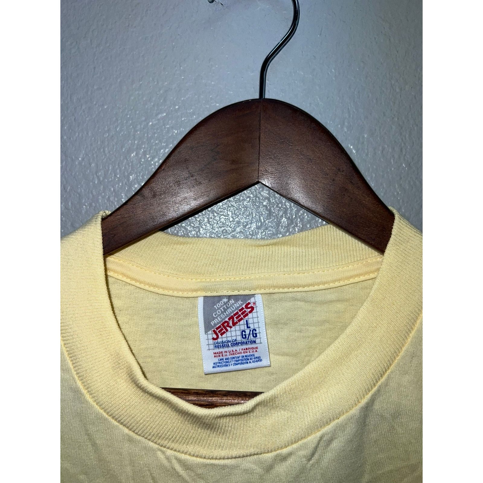Jerzees Vintage Yellow Shirt Wildflowers Of Graphic 90s Lage L Size US L / EU 52-54 / 3 - 4 Thumbnail