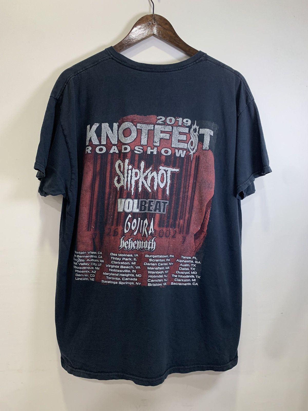Band Tees 2019 Knotfest Roadshow Slipknot Tshirt Size US L / EU 52-54 / 3 - 2 Thumbnail