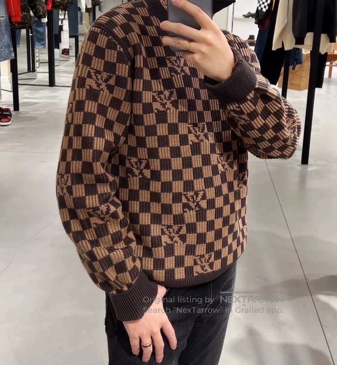 Louis Vuitton louis vuitton checkered wool sweater size l. Size US L / EU 52-54 / 3 - 1 Thumbnail