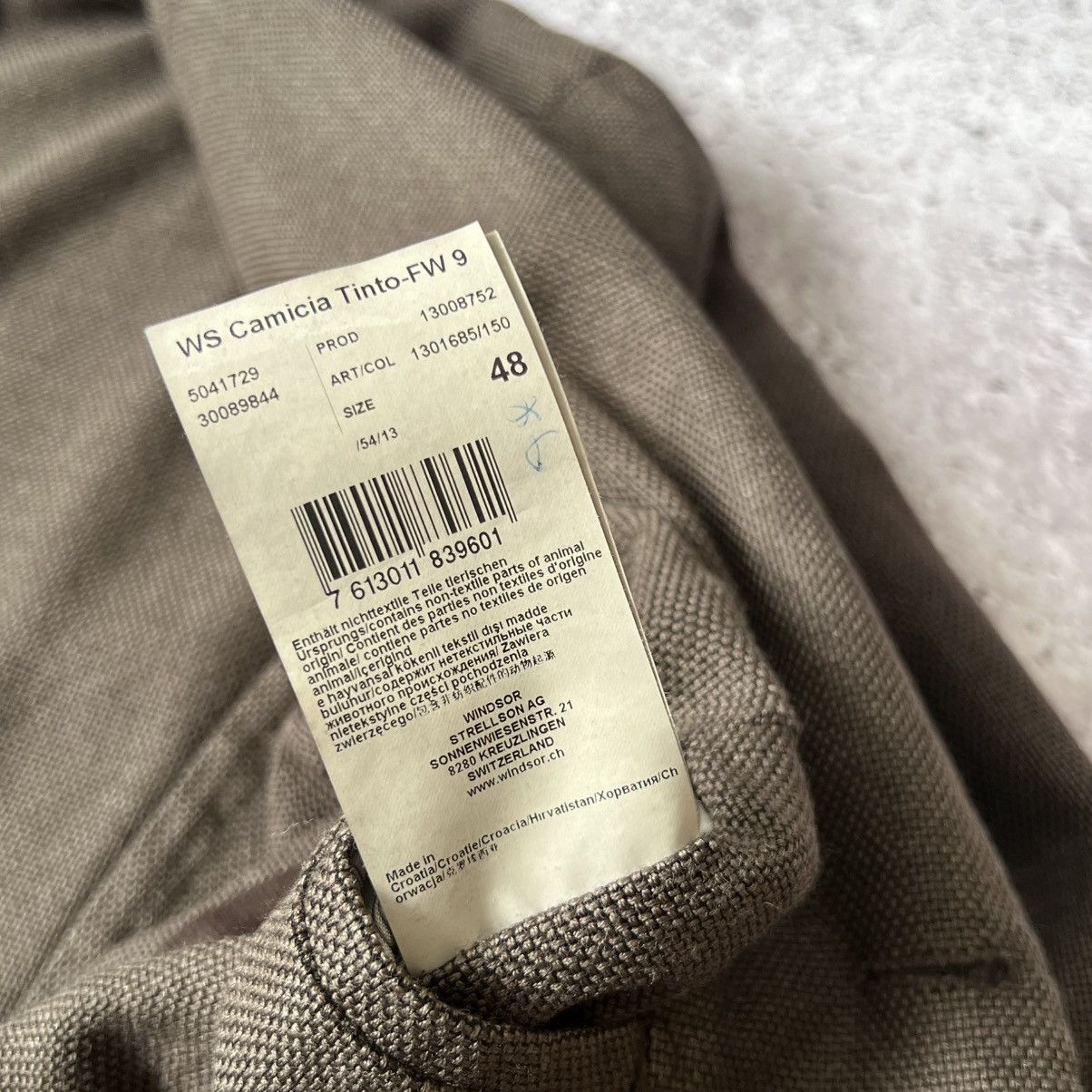 Other Windsor Brown Silk Virgin Wool Blazer Jacket Men's EU48 US38 Size 38R - 7 Thumbnail