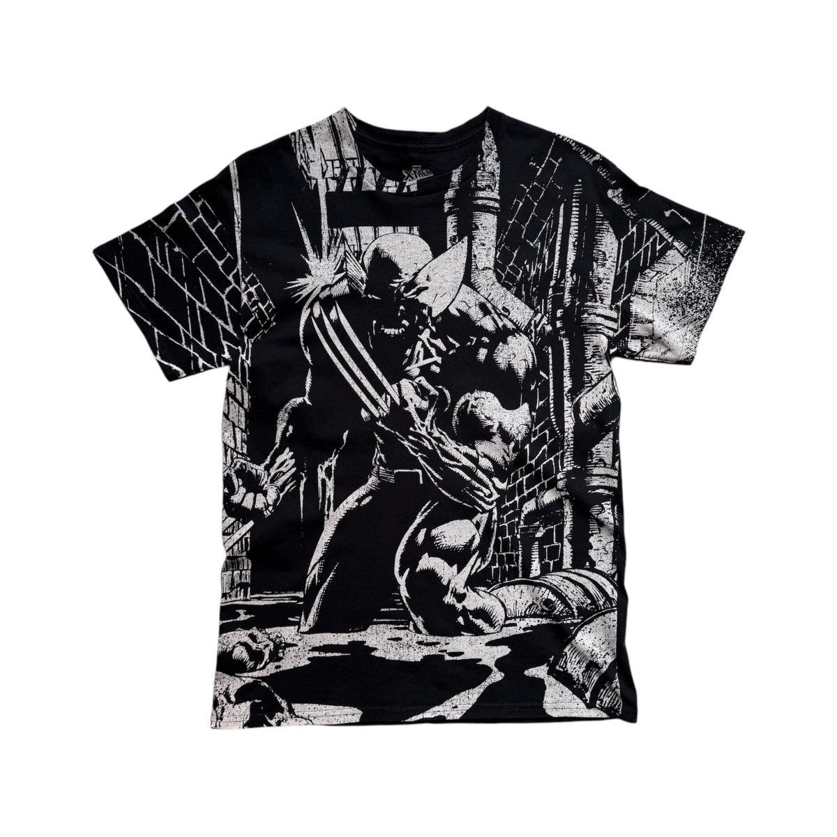 Marvel Comics × Vintage × Wolverine Vintage Y2K Wolverine Full Print T-Shirt Size US M / EU 48-50 / 2 - 1 Thumbnail