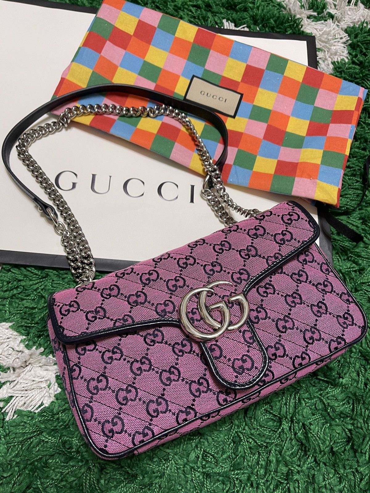 Gucci Monogram Matelasse GG Marmont Bag