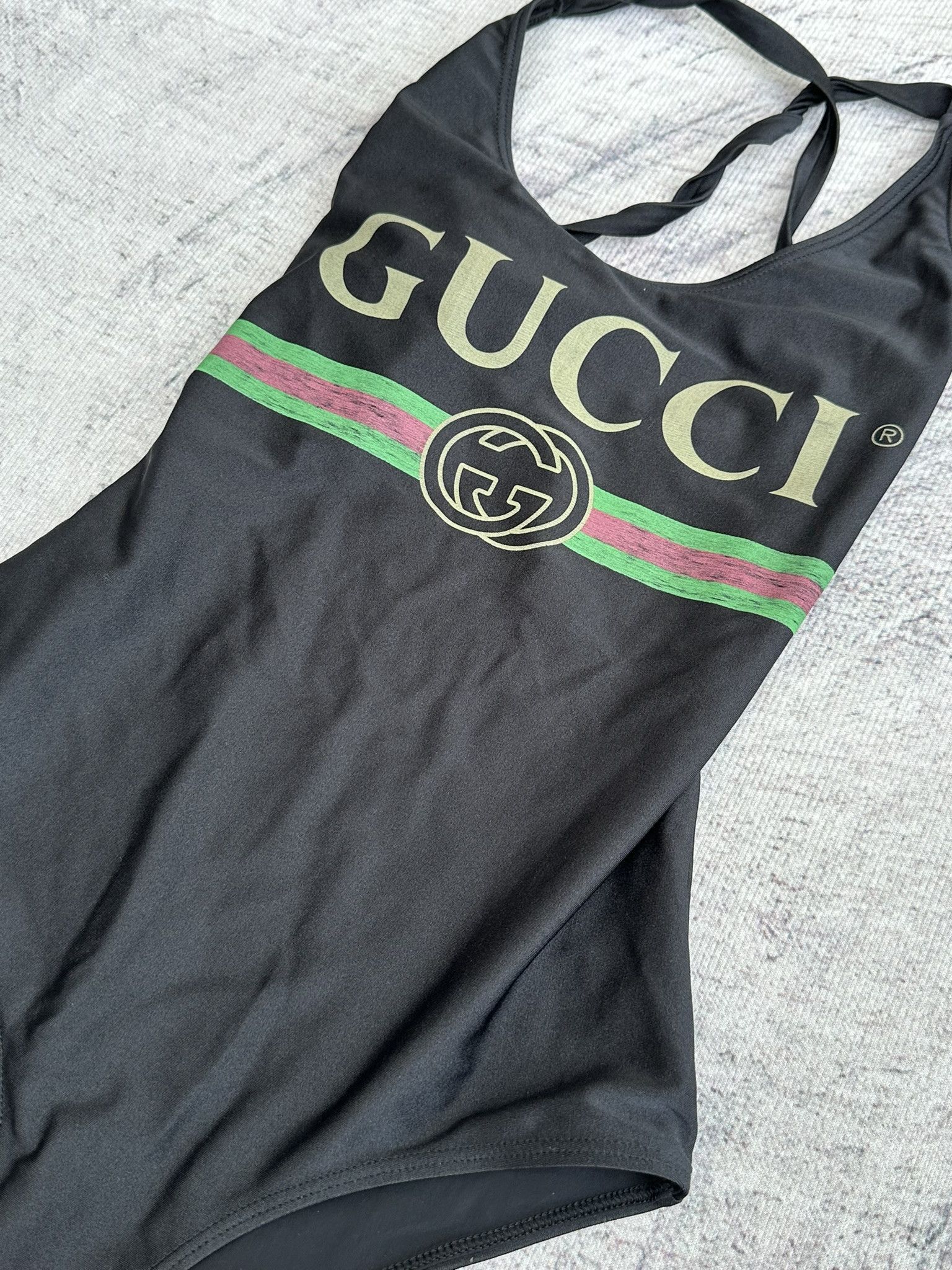 Gucci Gucci Swimsuit Belt Logo Classic Black size XXS Size XXS / US 00 / IT 34 - 3 Thumbnail
