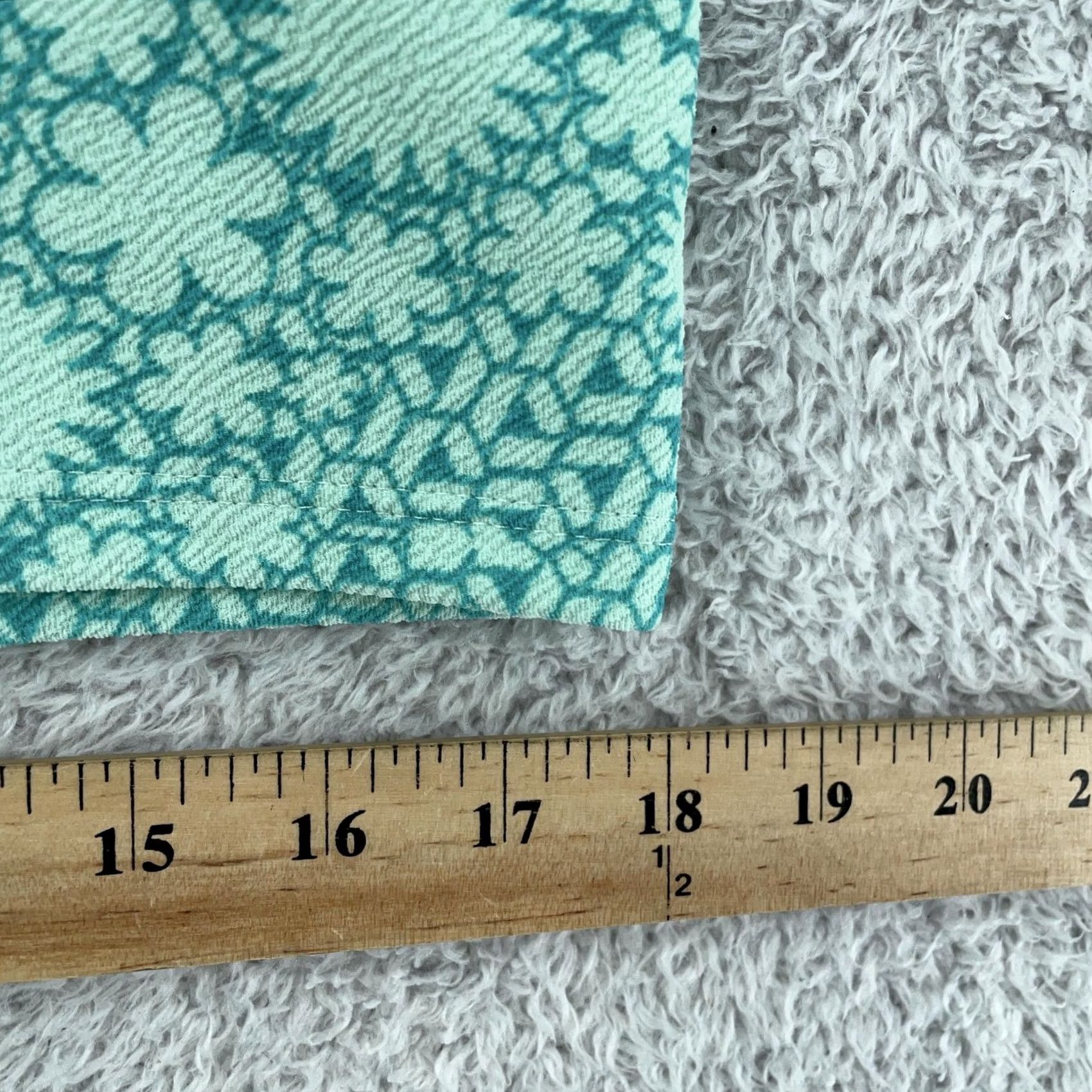 Vintage LuLaRoe Skirt Womens XL Green Teal Floral Knit Pencil Stretch elastic Waist Pull On Knee Length Vintage Cassie Size 40" / US 18 - 5 Thumbnail