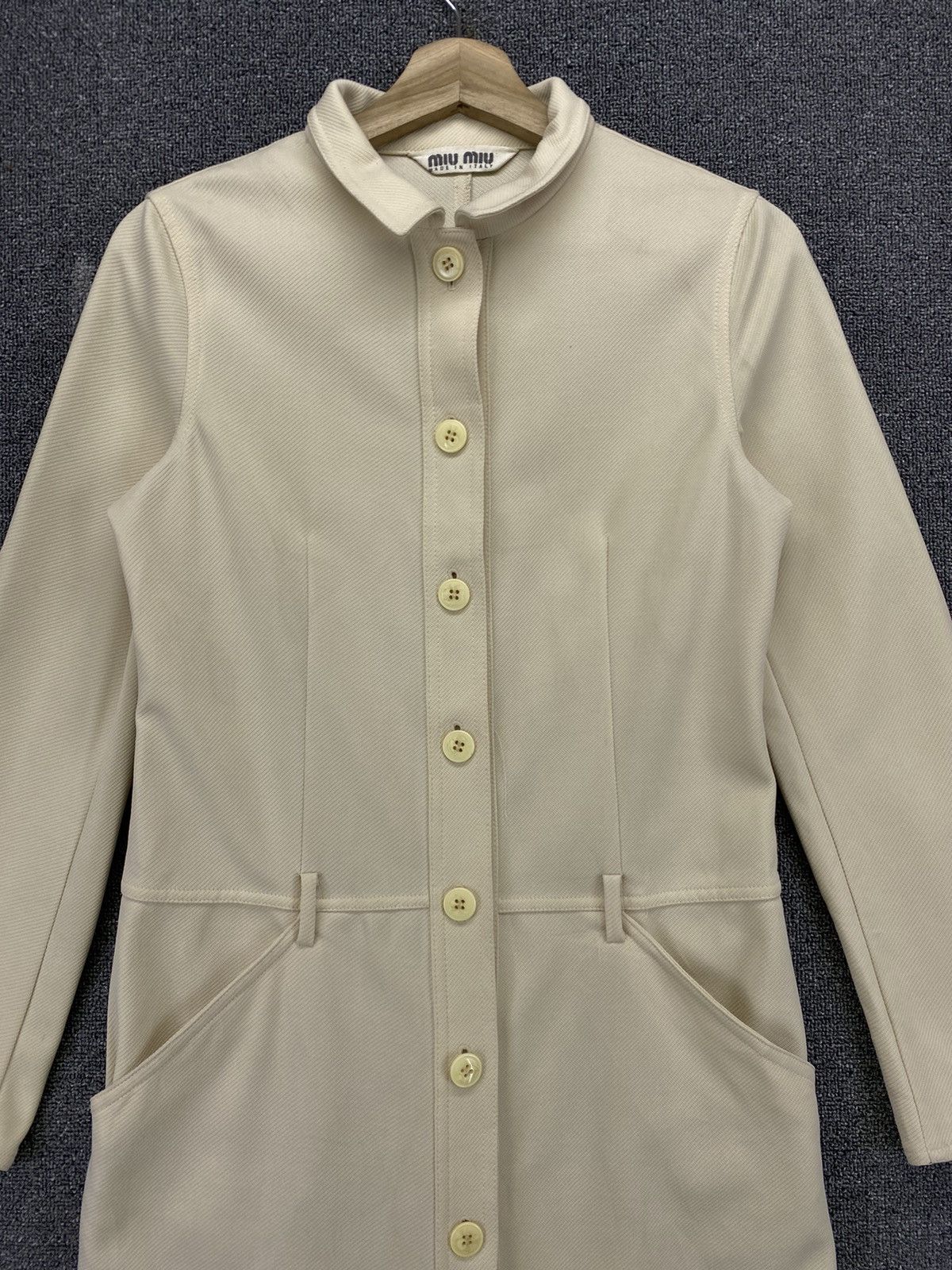 Miu Miu × Prada Vintage Miu Miu Prada Button Up Long Coat Jacket Size M / US 6-8 / IT 42-44 - 9 Thumbnail