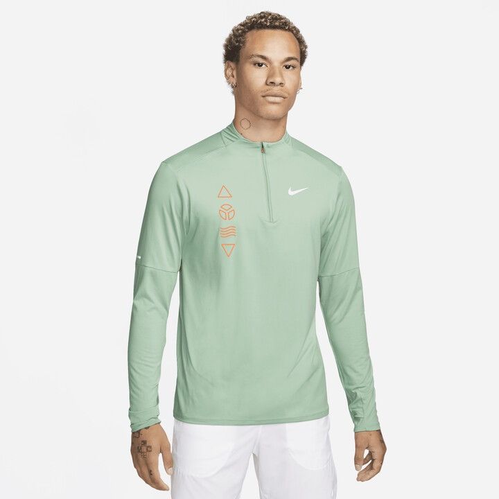 Nike Nike Chicago Marathon 2022 1/4 Zip Running Pullover Green Size US M / EU 48-50 / 2 - 1 Thumbnail