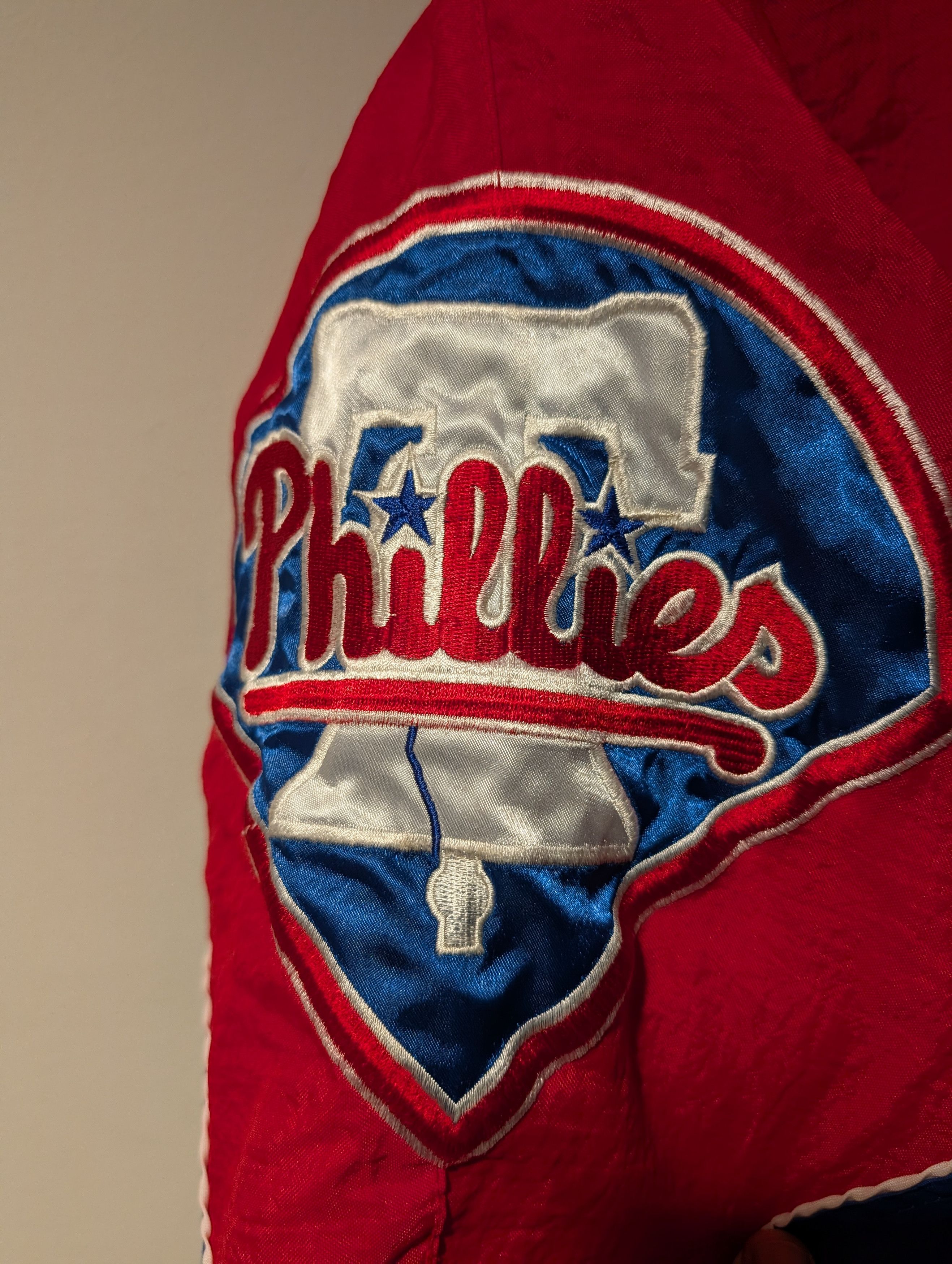 MLB Vintage 90s Philadelphia Phillies Starter Jacket Coat MLB Size US L / EU 52-54 / 3 - 4 Thumbnail