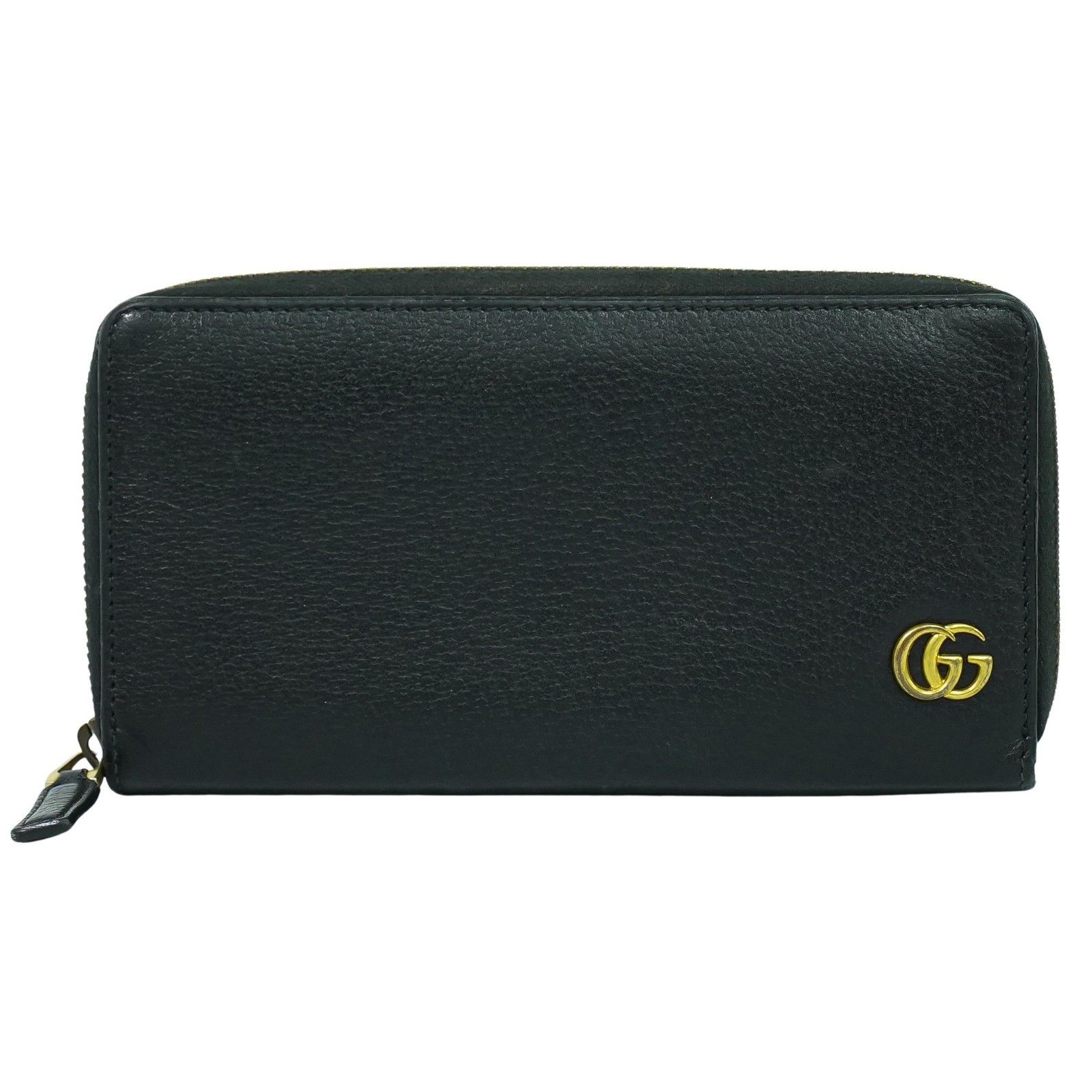 Gucci Gucci GG Marmont Zip Around Wallet Leather Size ONE SIZE - 1 Thumbnail