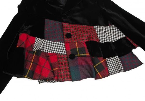 Comme des Garcons Comme Des Garcons Black Vintage Patchwork Velvet Crew Neck Size XS / US 0-2 / IT 36-38 - 7 Thumbnail