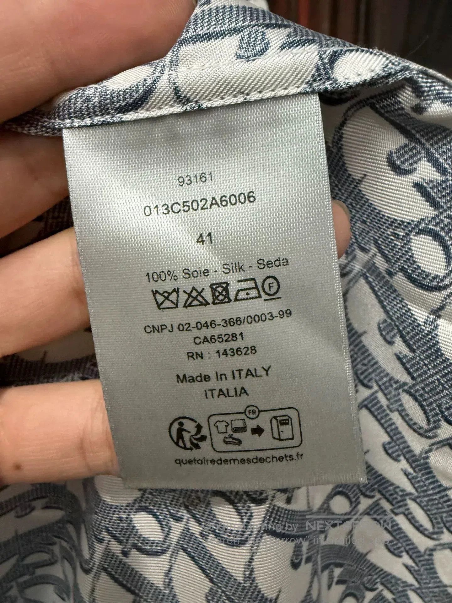 Dior Dior Silk Printed Button Up Shirt. Size US XL / EU 56 / 4 - 5 Thumbnail