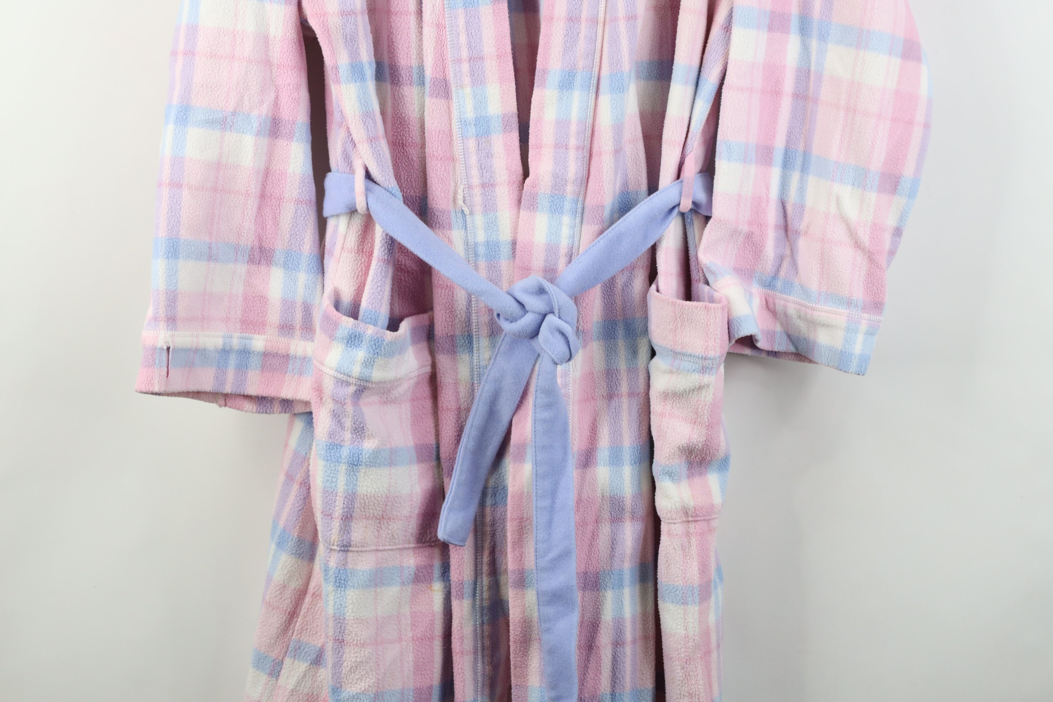 Vintage Vintage 90s Streetwear Distressed Belted Fleece Bath Robe Size M / US 6-8 / IT 42-44 - 3 Thumbnail