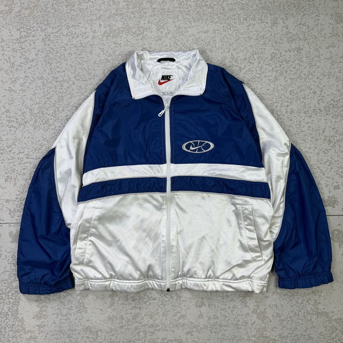 Nike × Vintage 💥Vintage 90s Nike Spell Out Jacket Size US S / EU 44-46 / 1 - 1 Thumbnail