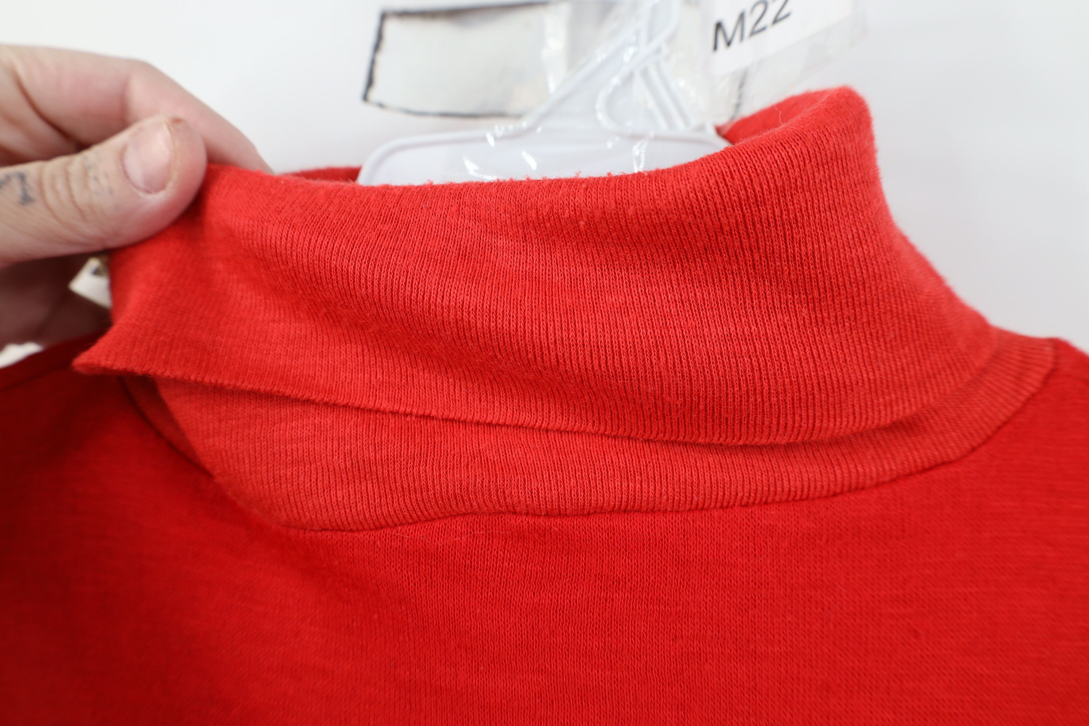 Vintage Vintage 70s Streetwear Thermal Knit Turtleneck T-Shirt USA Size US XL / EU 56 / 4 - 4 Thumbnail