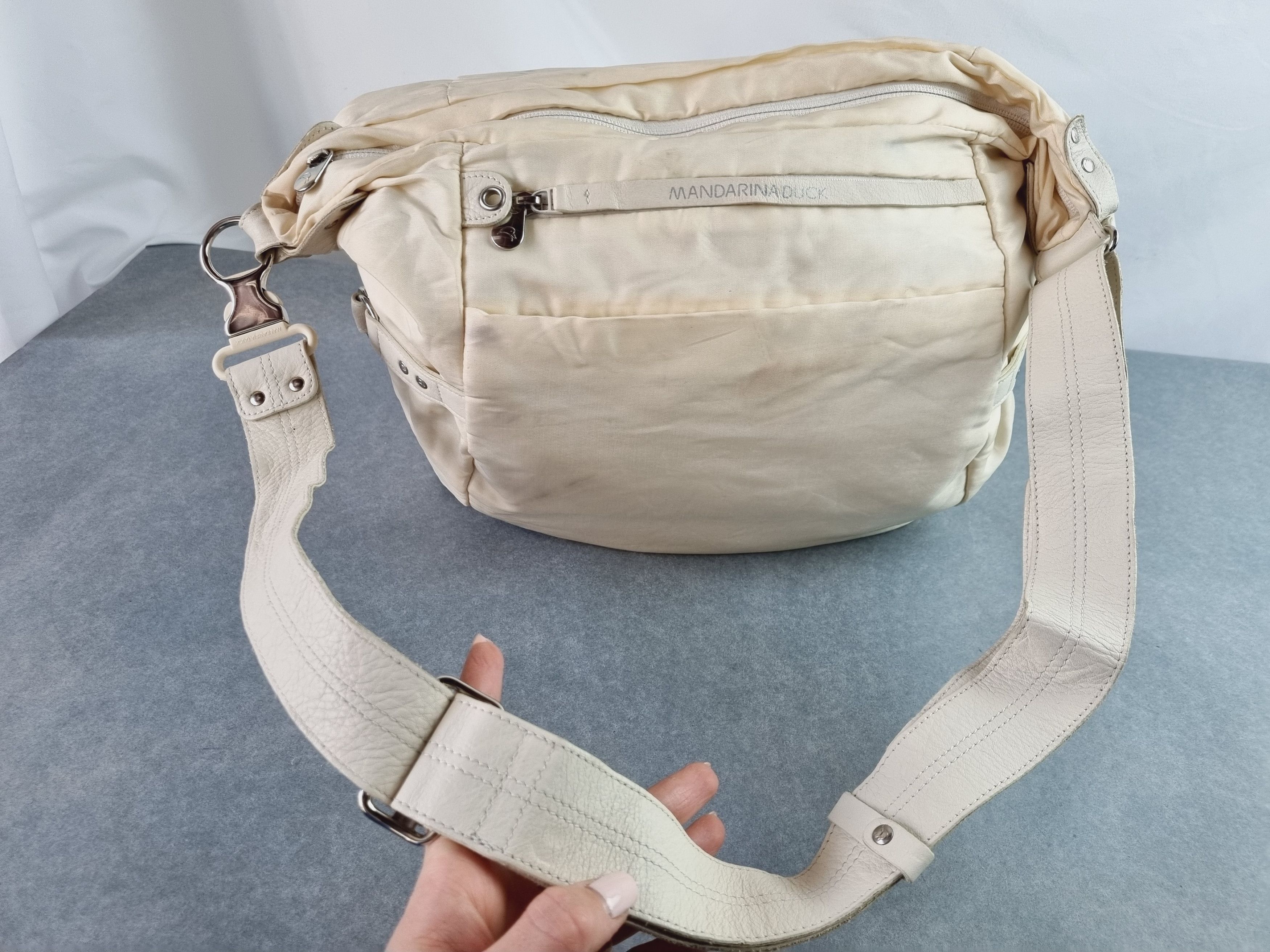 Japanese Brand × Mandarina Duck × Vintage Mandarina Duck Roomy Dirty Nylon Shoulder Bag Size ONE SIZE - 3 Thumbnail