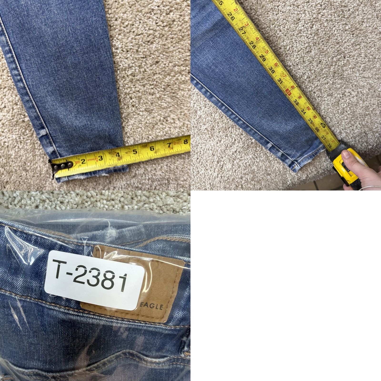 American Eagle Outfitters American Eagle Outfitters Womens 2 High Rise Jegging Jeans Med Wash Distressed Size 26" / US 2 / IT 38 - 9 Thumbnail