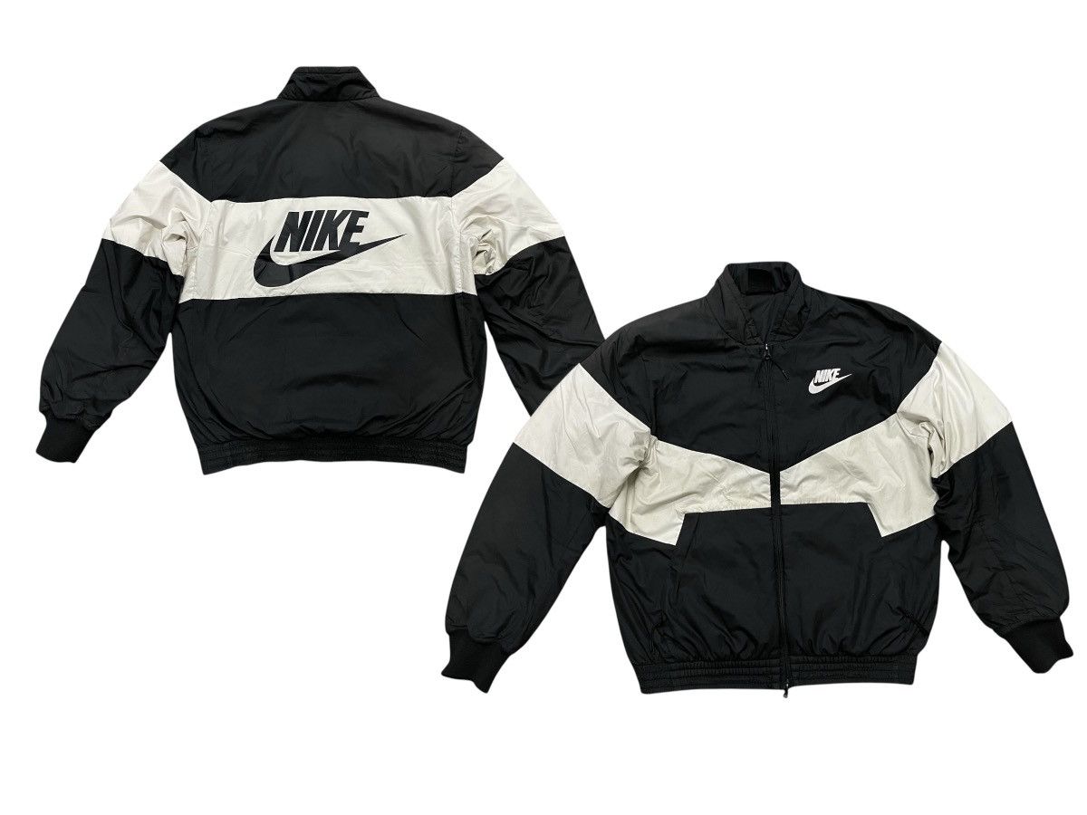 Nike 2000s NIKE BOMBER JACKET BIG LOGO SUN FADED Size US L / EU 52-54 / 3 - 1 Thumbnail