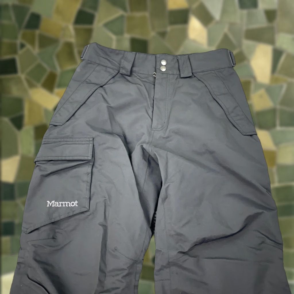 Marmot Marmot Snow Pants Mens 30x29 Gray Insulated Ski Cargo Adjustable Gaiter Waist Size US 29 - 1 Thumbnail