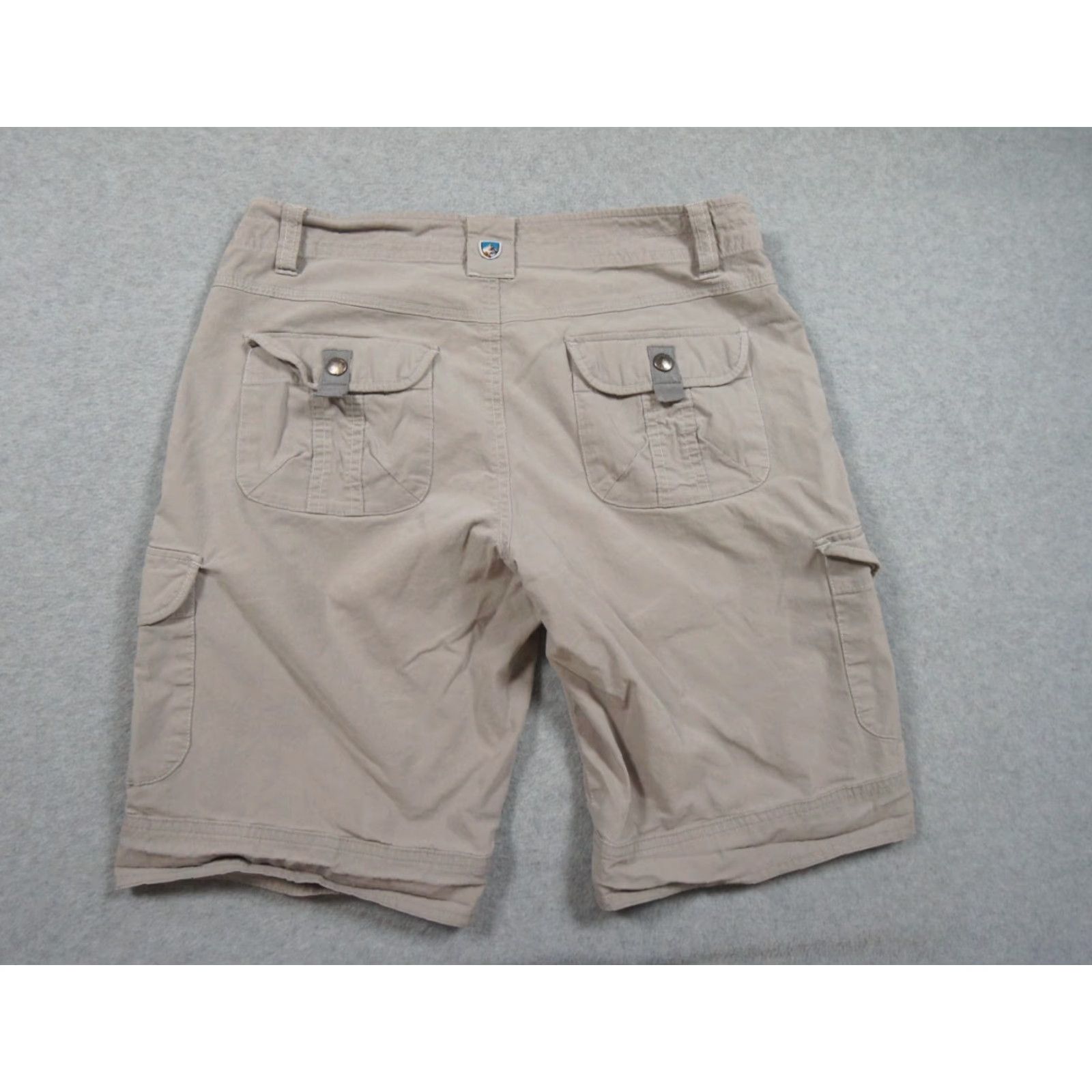 Vintage Kuhl Cargo Shorts Womens 6 Beige Khaki Outdoor Travel Hike Camp Casual Pockets Womens Size 28" / US 6 / IT 42 - 4 Thumbnail