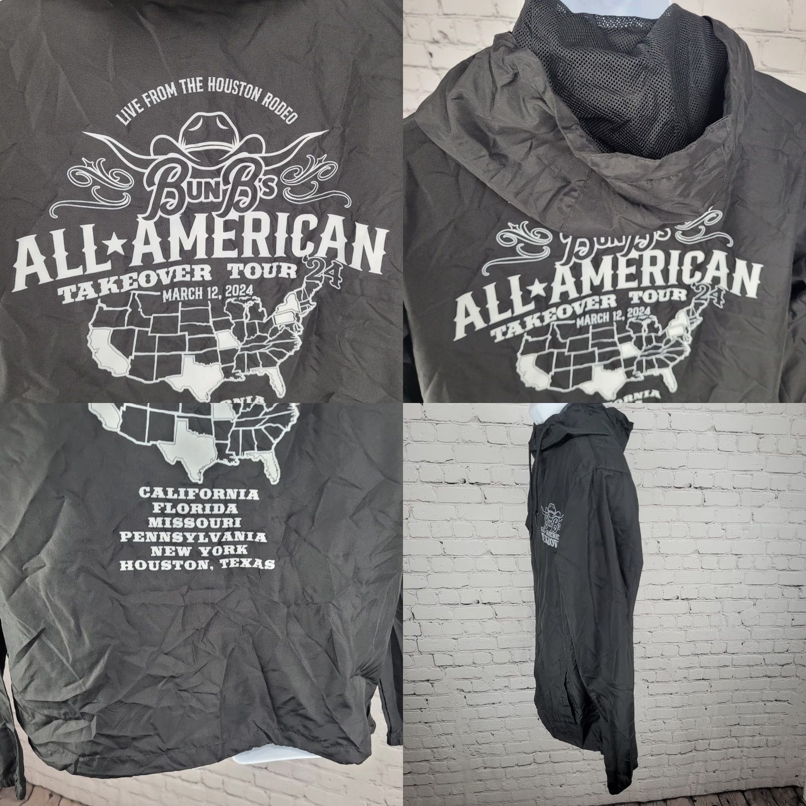 Vintage Independent Bun B's All American Takeover Hooded Windbreaker Size Medium M Size US M / EU 48-50 / 2 - 8 Thumbnail