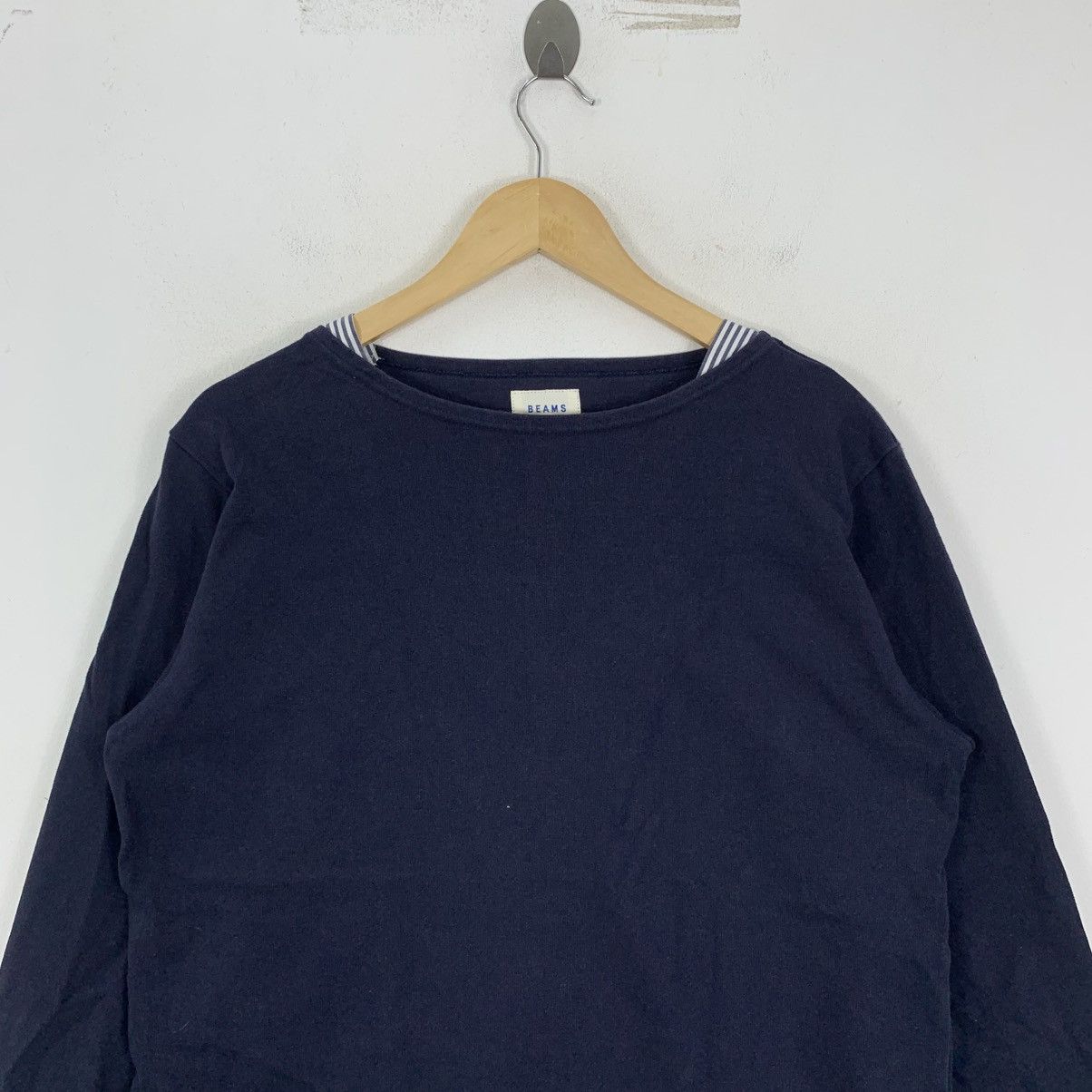 Beams Plus BEAMS Japanese Brand Plain Long Sleeve Tshirt Size US L / EU 52-54 / 3 - 3 Thumbnail