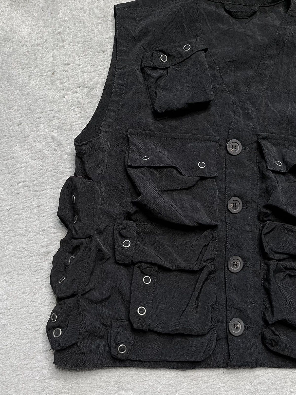 Hugo Boss Vintage Basic Black Vest Avant Garde Cargo Pockets Hugo Boss Size US S / EU 44-46 / 1 - 2 Thumbnail