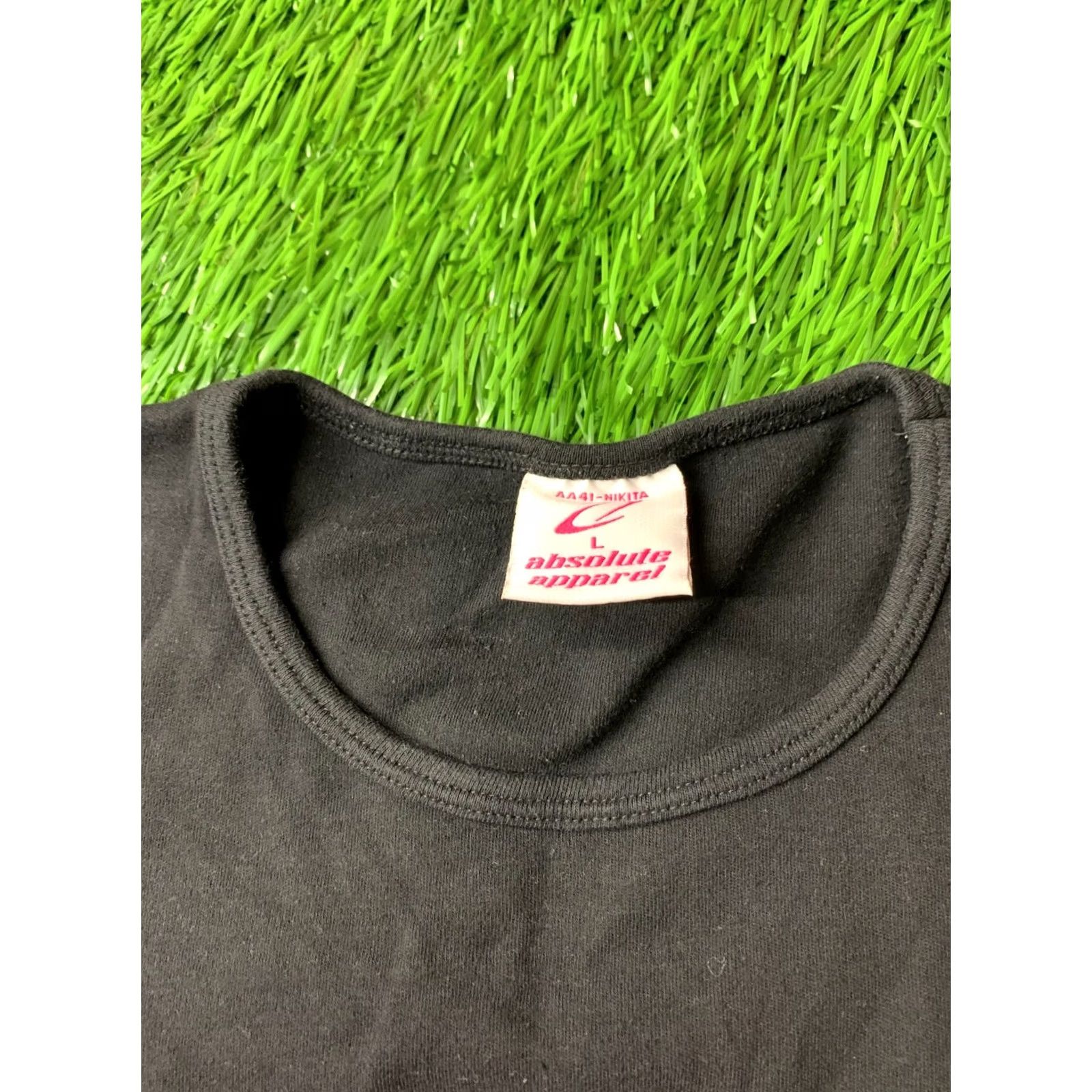 Vintage Absolute Apparel Women T-Shirt Casual Shirt Dark Black XS? Size L / US 10 / IT 46 - 5 Thumbnail