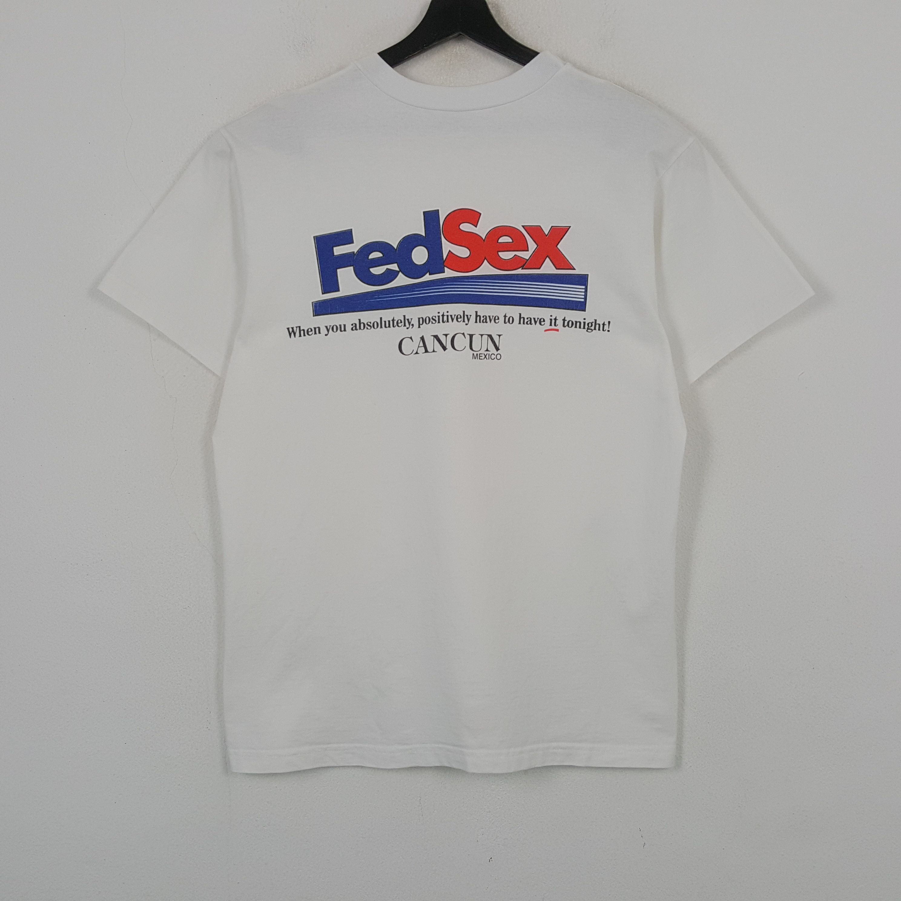 Vintage Fedsex Cancun Mexico Parody Style Tshirt RR20 Size US L / EU 52-54 / 3 - 1 Thumbnail