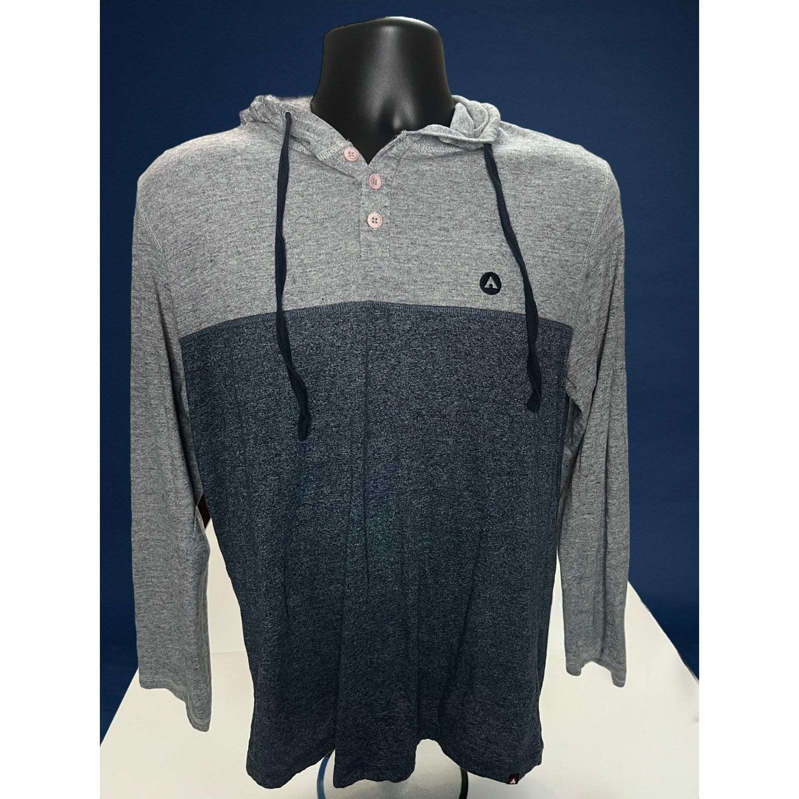 Airwalk Airwalk Men’s Medium Long Sleeve Hoodie Pullover Gray Navy Size US M / EU 48-50 / 2 - 1 Thumbnail