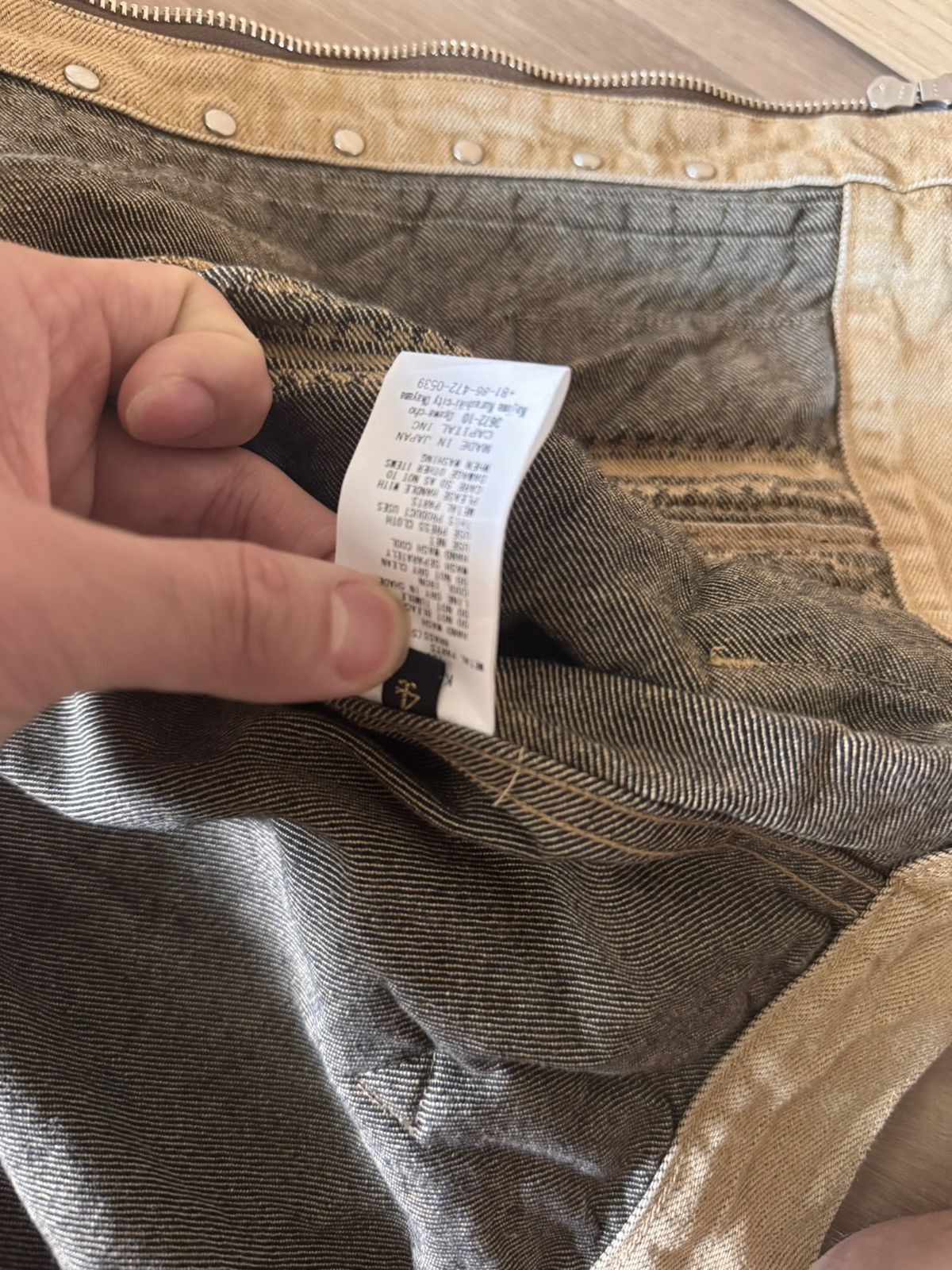 Kapital Kapital Yagasuri Jacquard Denim Chimayo Drizzler Jacket Size US M / EU 48-50 / 2 - 8 Thumbnail