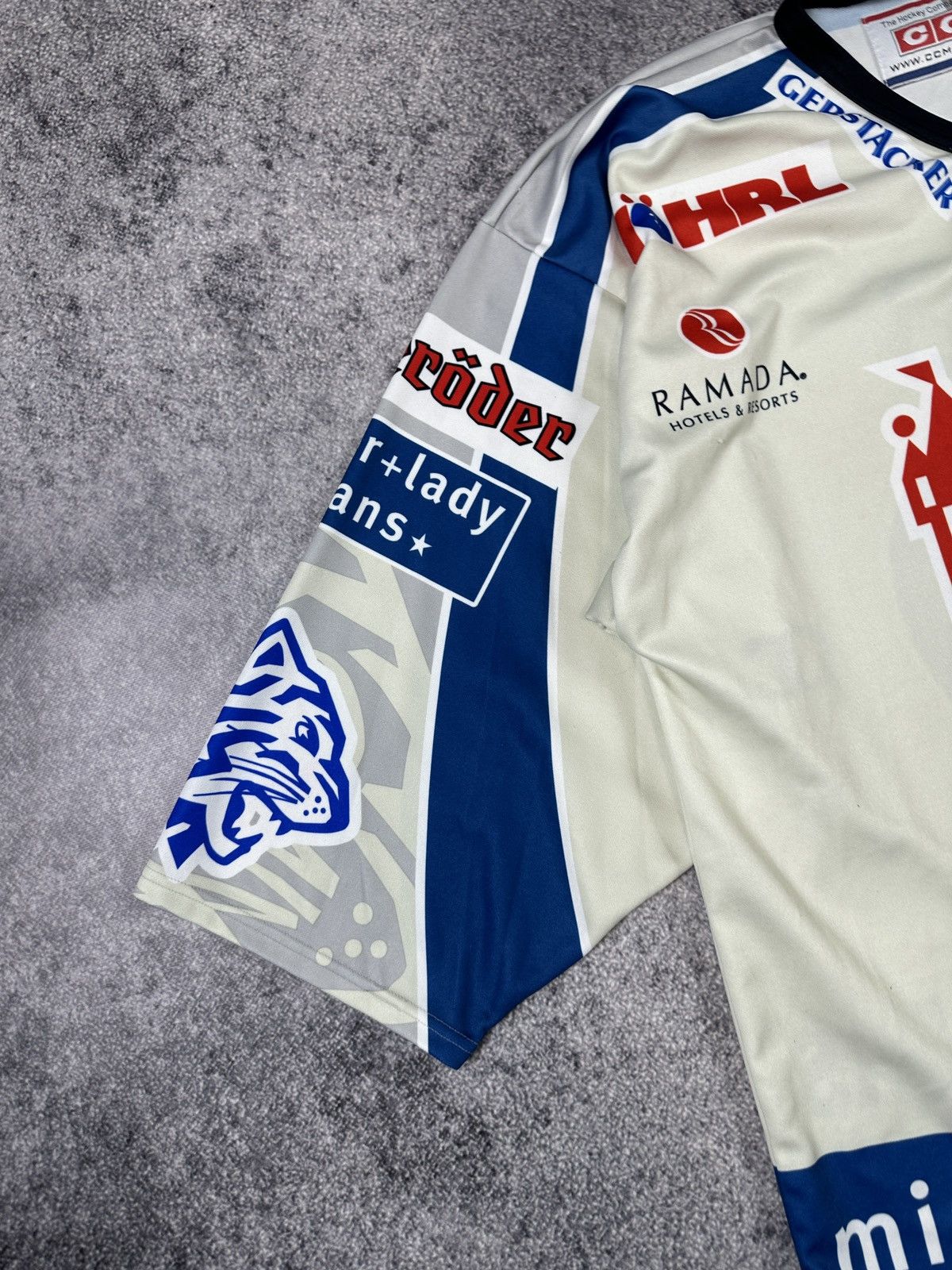 Ccm Vintage CCM Nurnberg Ice Tigers 19 Leeb Hockey Jersey Rare Size US XXL / EU 58 / 5 - 3 Thumbnail